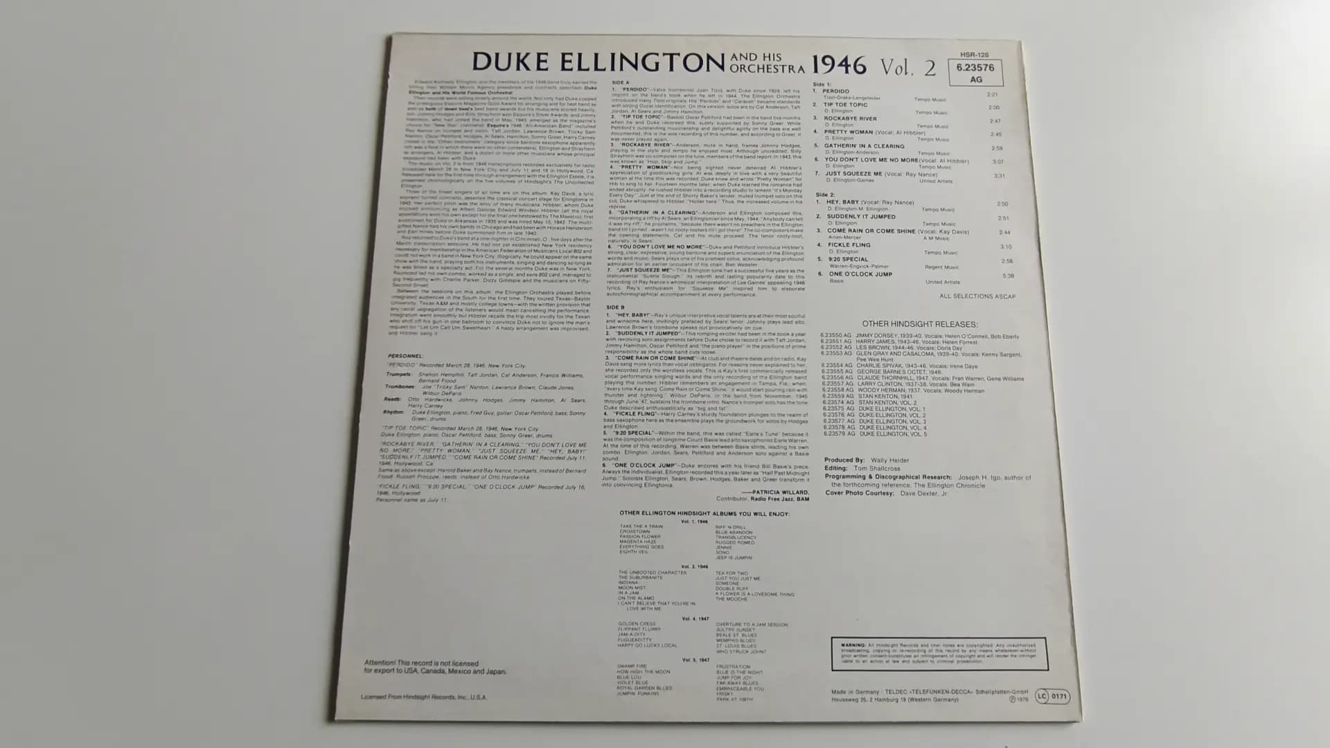 Główne zdjęcie - Duke Ellington  - The Uncollected Duke Ellington And His Orchestra Volume 2