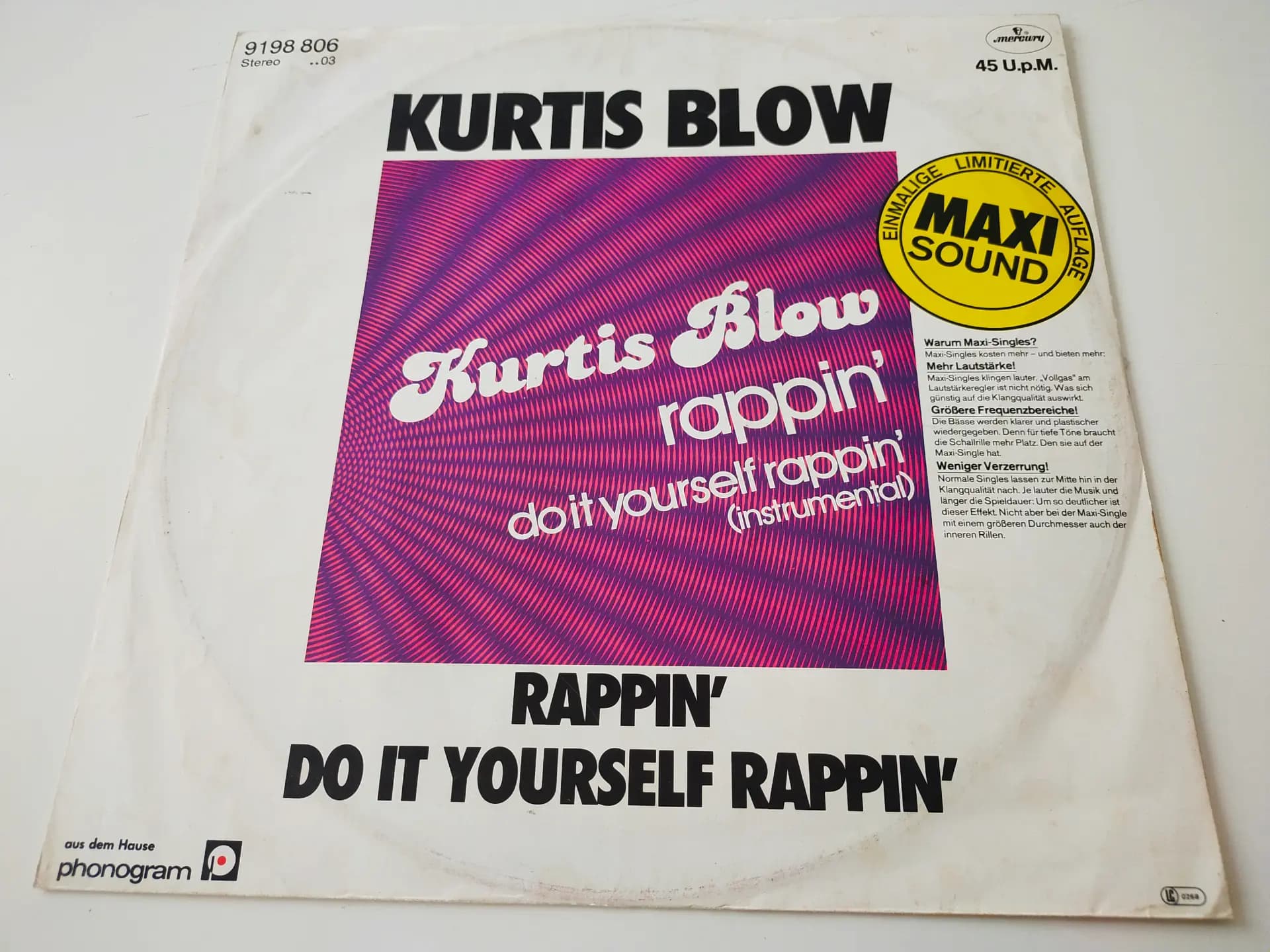 Główne zdjęcie - Kurtis Blow - Rappin'