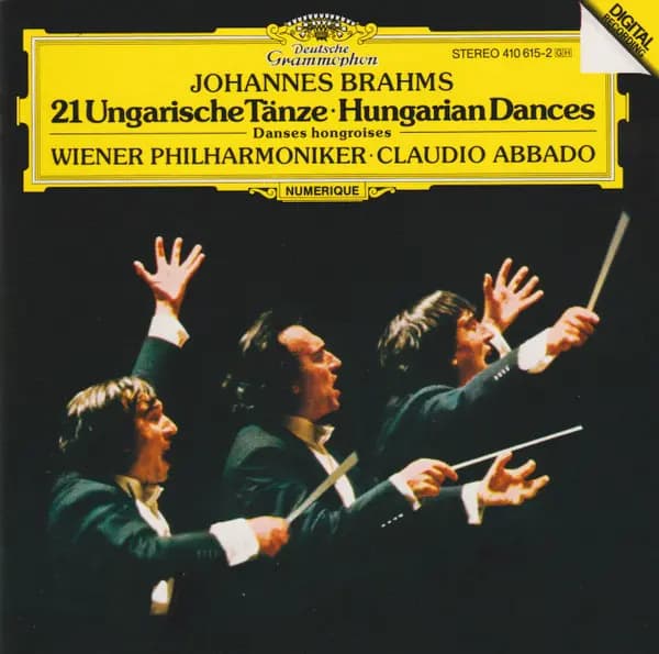 Okładka płyty Brahms, Abbado - 21 Ungarische Tänze
