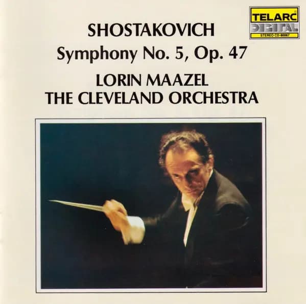 Okładka płyty Dmitri Shostakovich, Lorin Maazel - Symphony No. 5, Op. 47