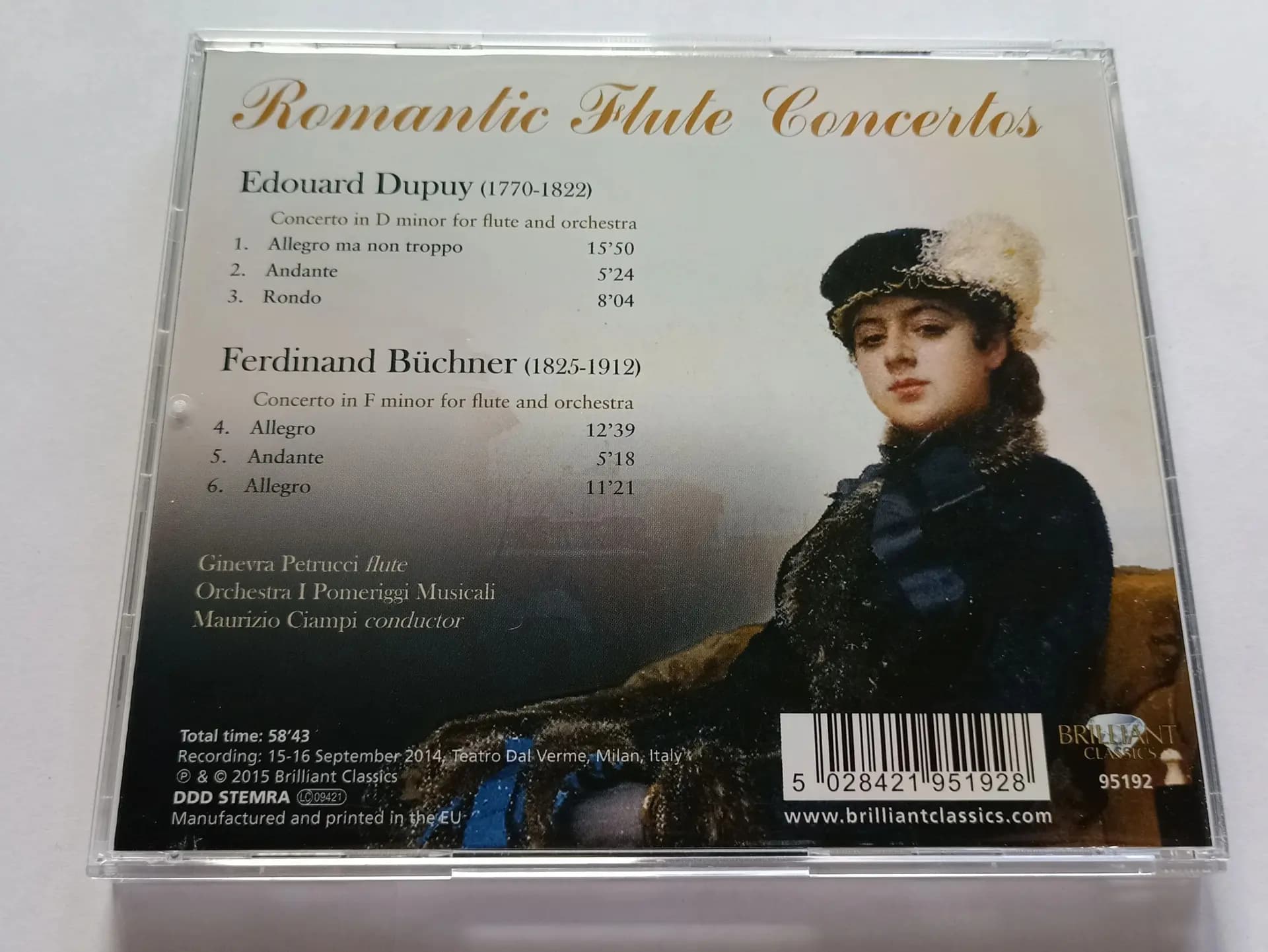 Główne zdjęcie - Ginevra Petrucci / Orchestra dei Pomeriggi Musicali - DUPUY & BUCHNER: Romantic Flute Concertos