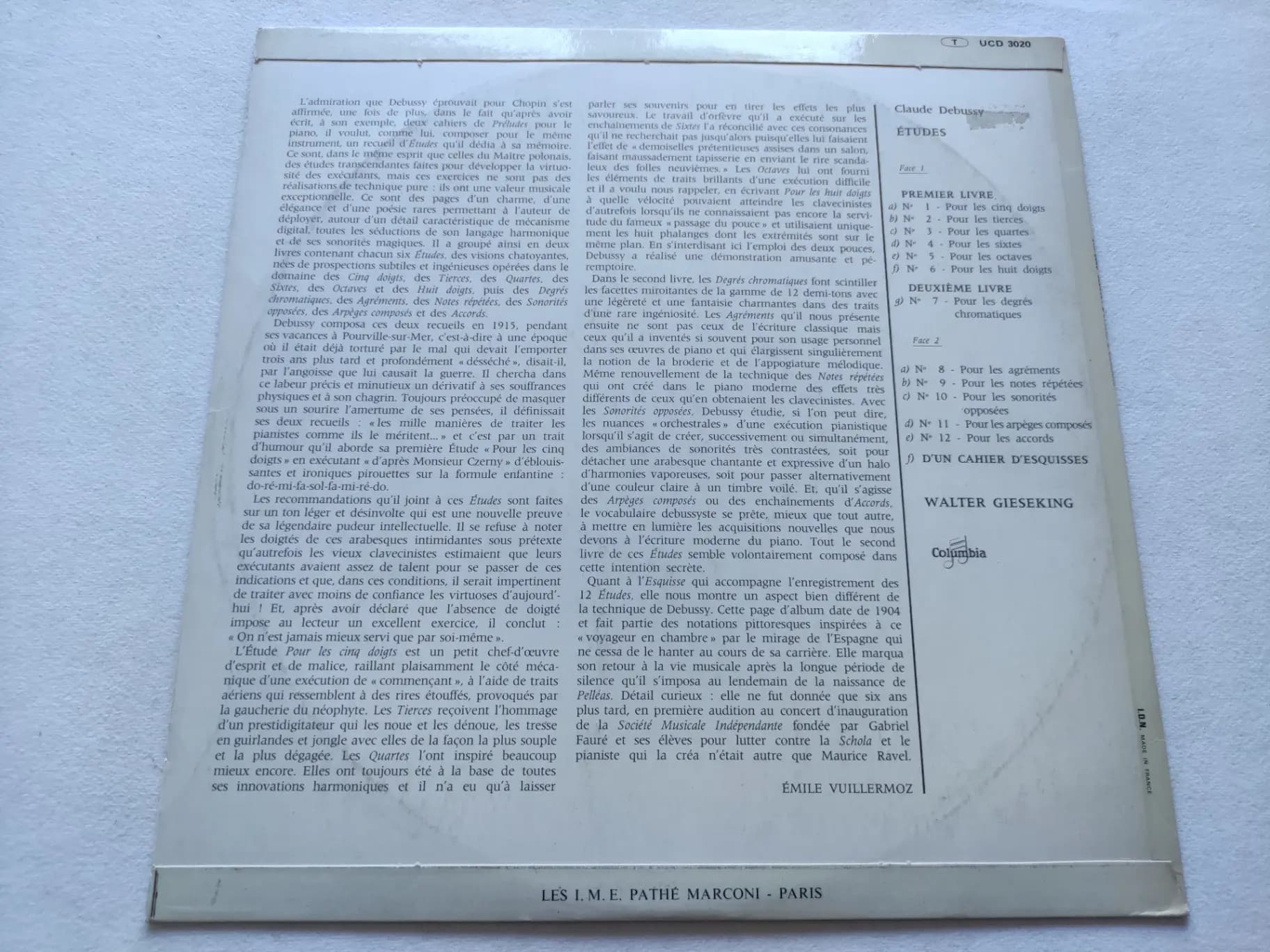 Główne zdjęcie - Debussy, Gieseking - Études, D'un Cahier D'esquisses