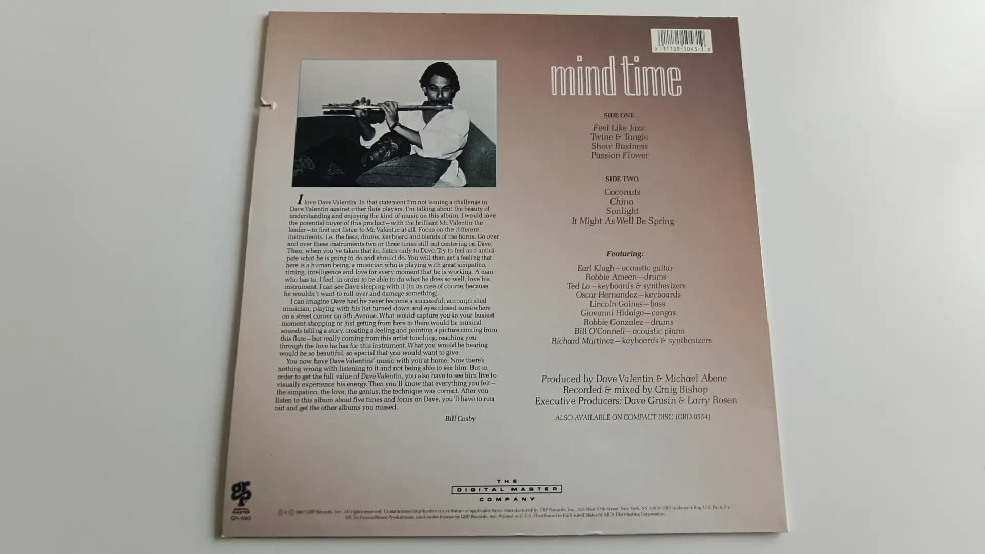 Główne zdjęcie - Dave Valentin - Mind Time