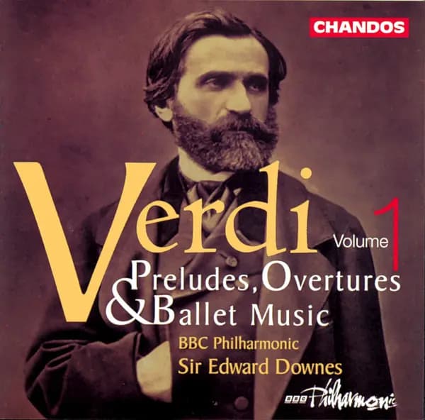 Okładka płyty Verdi, Downes - Preludes, Overtures & Ballet Music Vol. 1