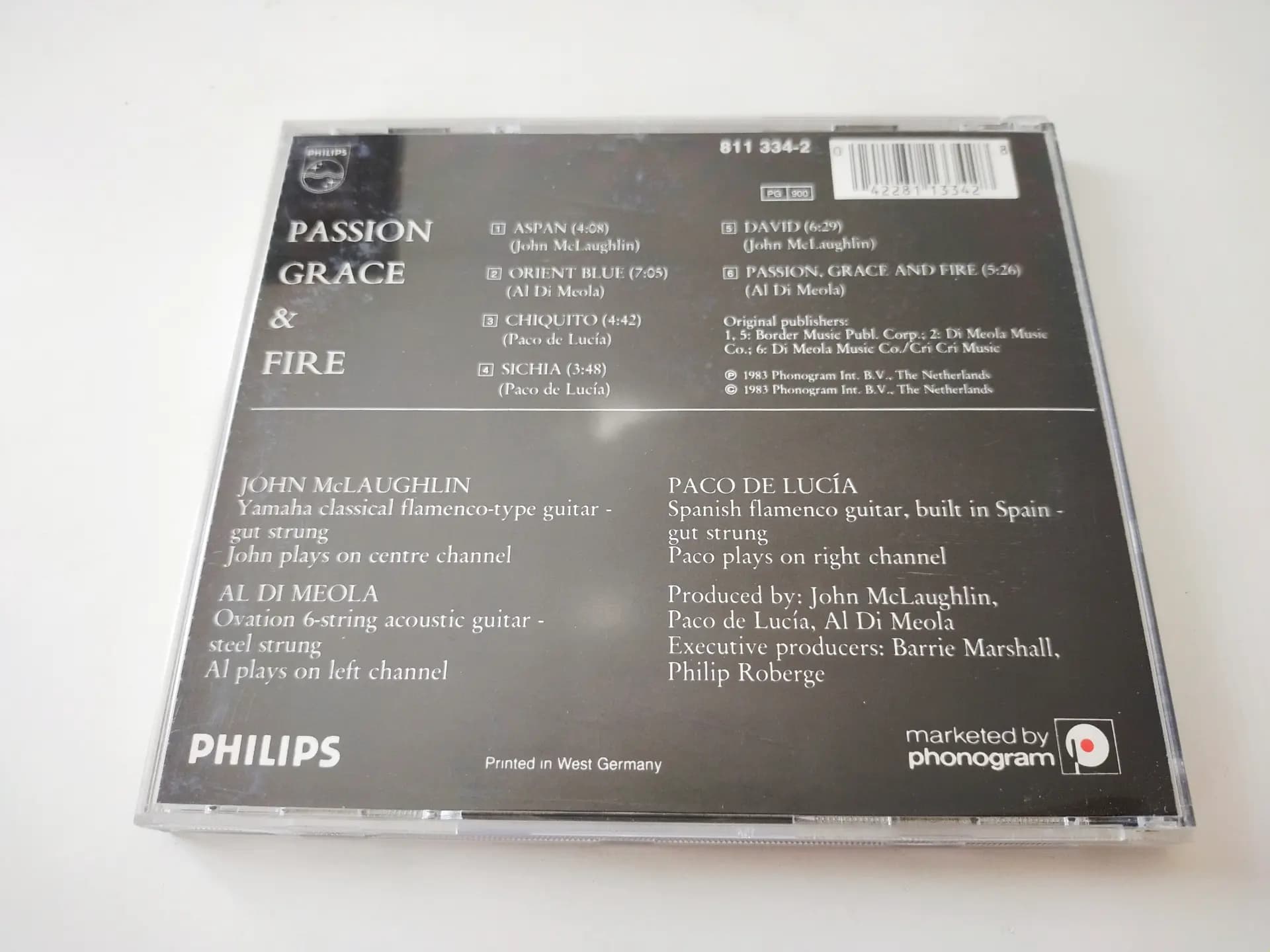 Główne zdjęcie - McLaughlin, Al Di Meola, Paco De Lucía - Passion Grace & Fire