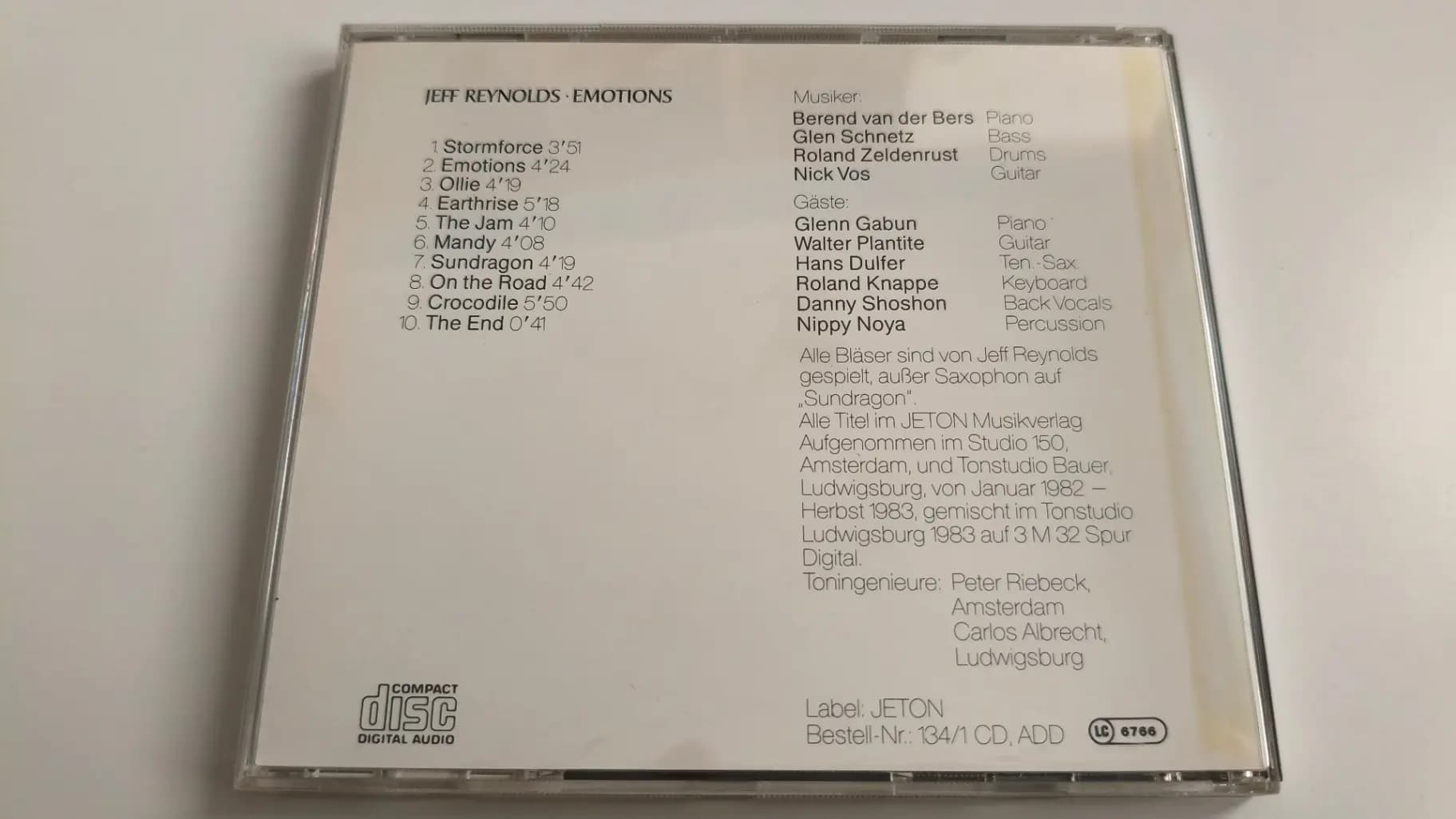 Główne zdjęcie - Jeff Reynolds - Emotions