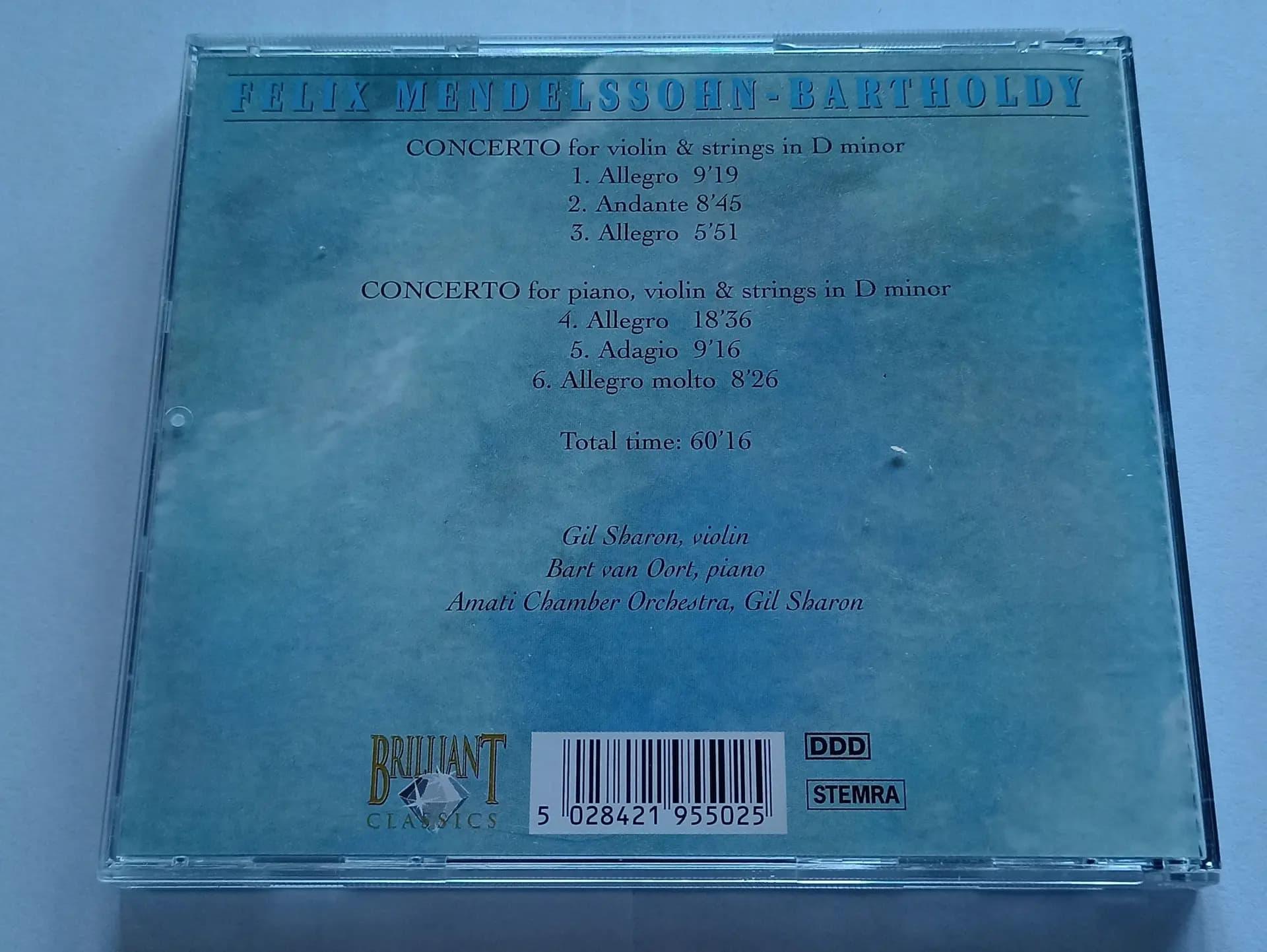 Główne zdjęcie - CD MENDELSSOHN BARTHOLDY VIOLIN PIANO CONCERTO NM- - CD MENDELSSOHN BARTHOLDY VIOLIN PIANO CONCERTO NM-