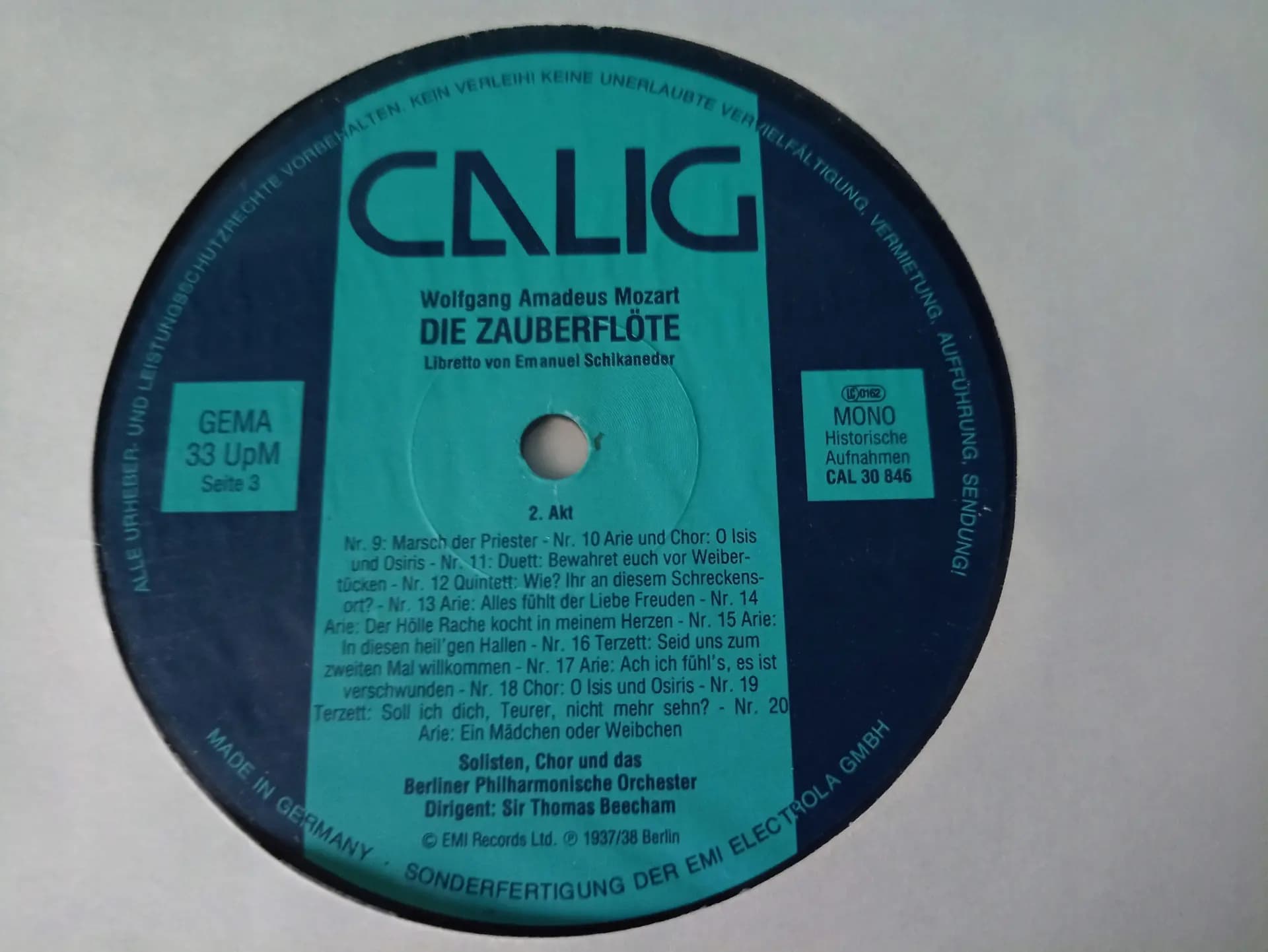 Główne zdjęcie - Berliner Philharmoniker, Gerhard Hüsch - Die Zauberflöte