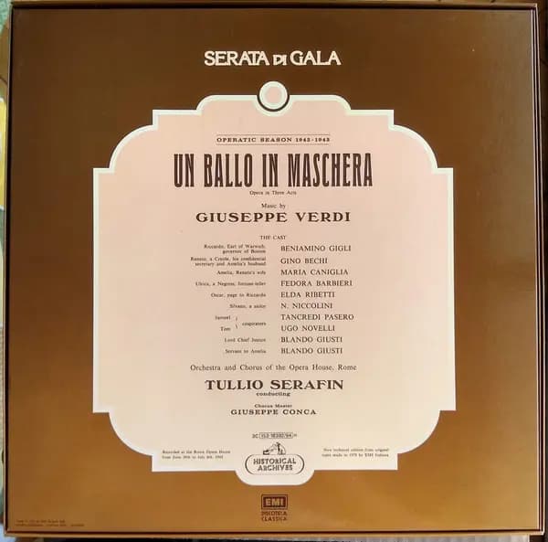 Główne zdjęcie - Verdi, Gigli - Un Ballo In Maschera