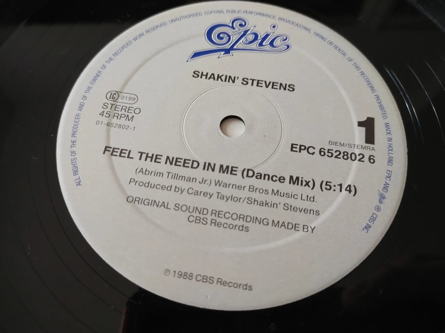 Główne zdjęcie - Shakin' Stevens - Feel The Need In Me (Dance Mix)