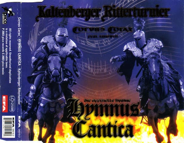 Okładka płyty Corvus Corax, Tanzwut - Hymnus Cantica - Kaltenberger Ritterturnier