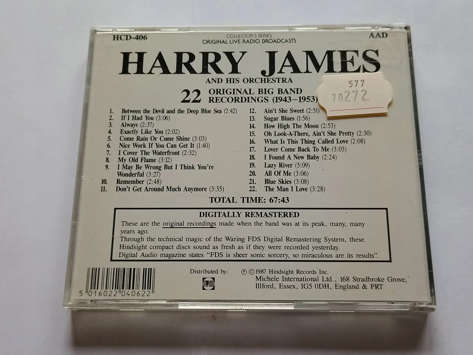 Główne zdjęcie - Harry James And His Orchestra - Play 22 Original Big Band Recordings 1943 53
