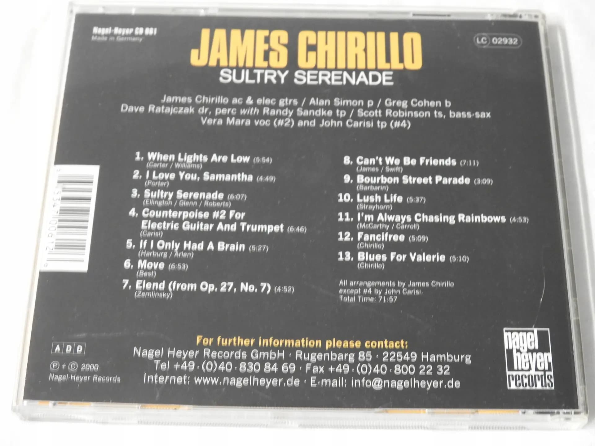 Główne zdjęcie - James Chirillo - Sultry Serenade