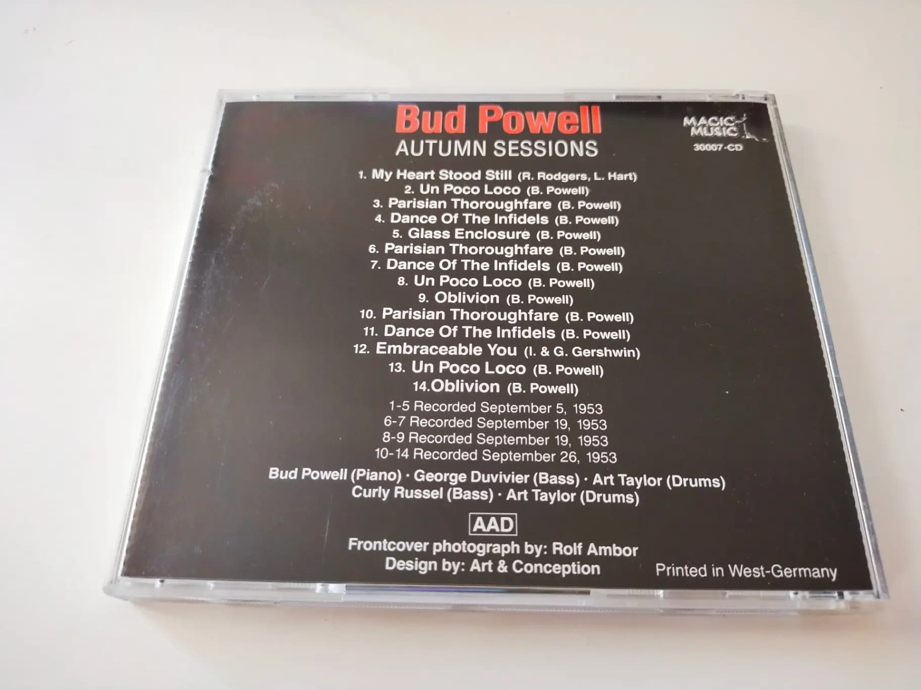 Główne zdjęcie - Bud Powell - Autumn Sessions