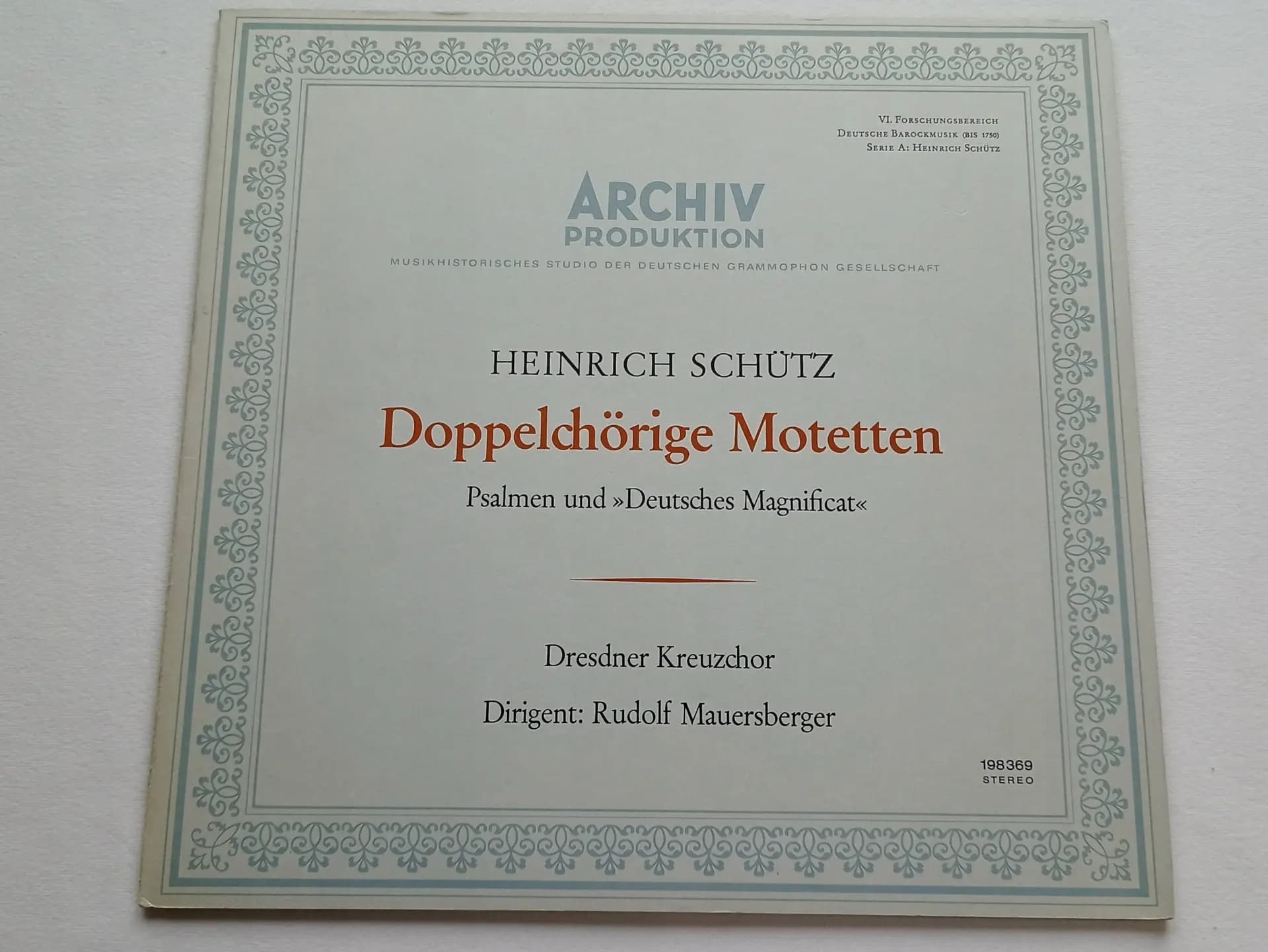 Główne zdjęcie - Heinrich Schütz, Kreuzchor, Mauersberger - Doppelchörige Motetten