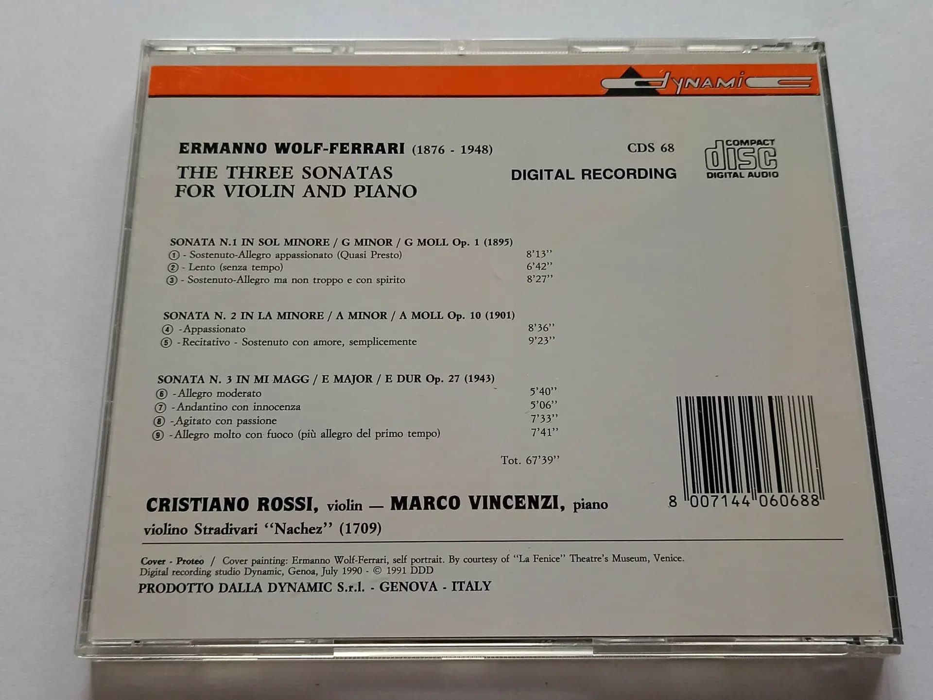 Główne zdjęcie - Ermanno Wolf Ferrari, Rossi, Vincenzi - The Sonatas For Violin And Piano