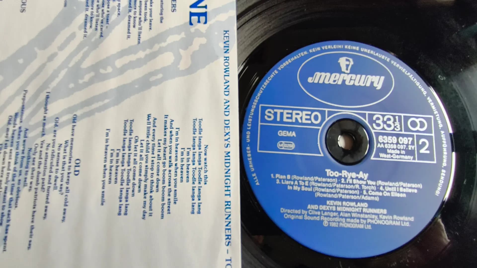 Główne zdjęcie - Kevin Rowland, Dexys Midnight Runners - Too-Rye-Ay