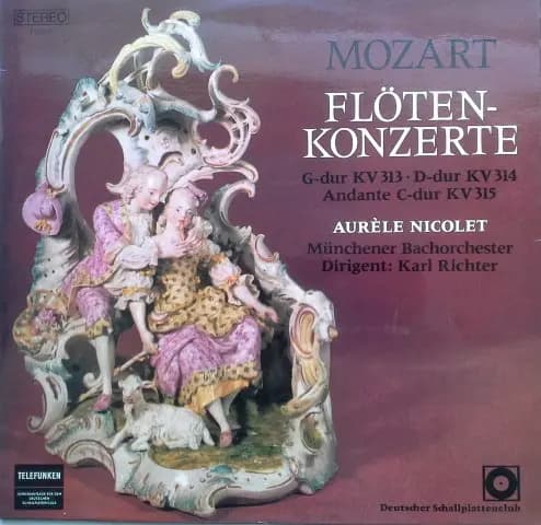 Okładka płyty Nicolet, Richter - Mozart Flötenkonzerte