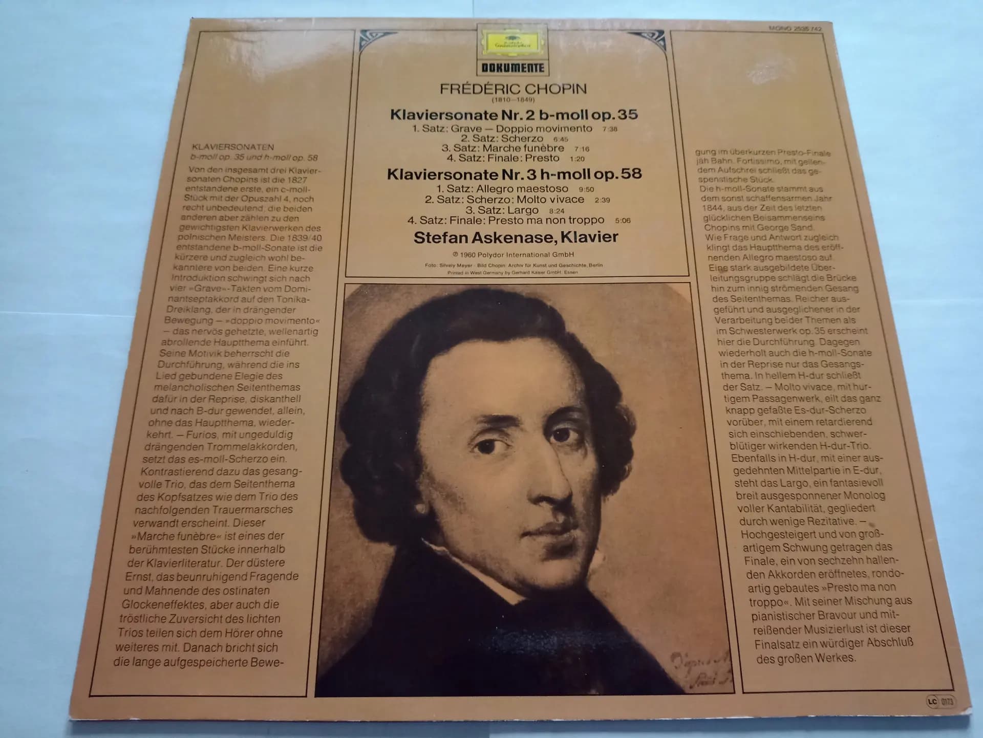 Główne zdjęcie - Frédéric Chopin, Stefan Askenase - Klaviersonata Nr. 2 B Moll Op. 35/ Klaviersonate Nr. 3 H Moll Op. 58