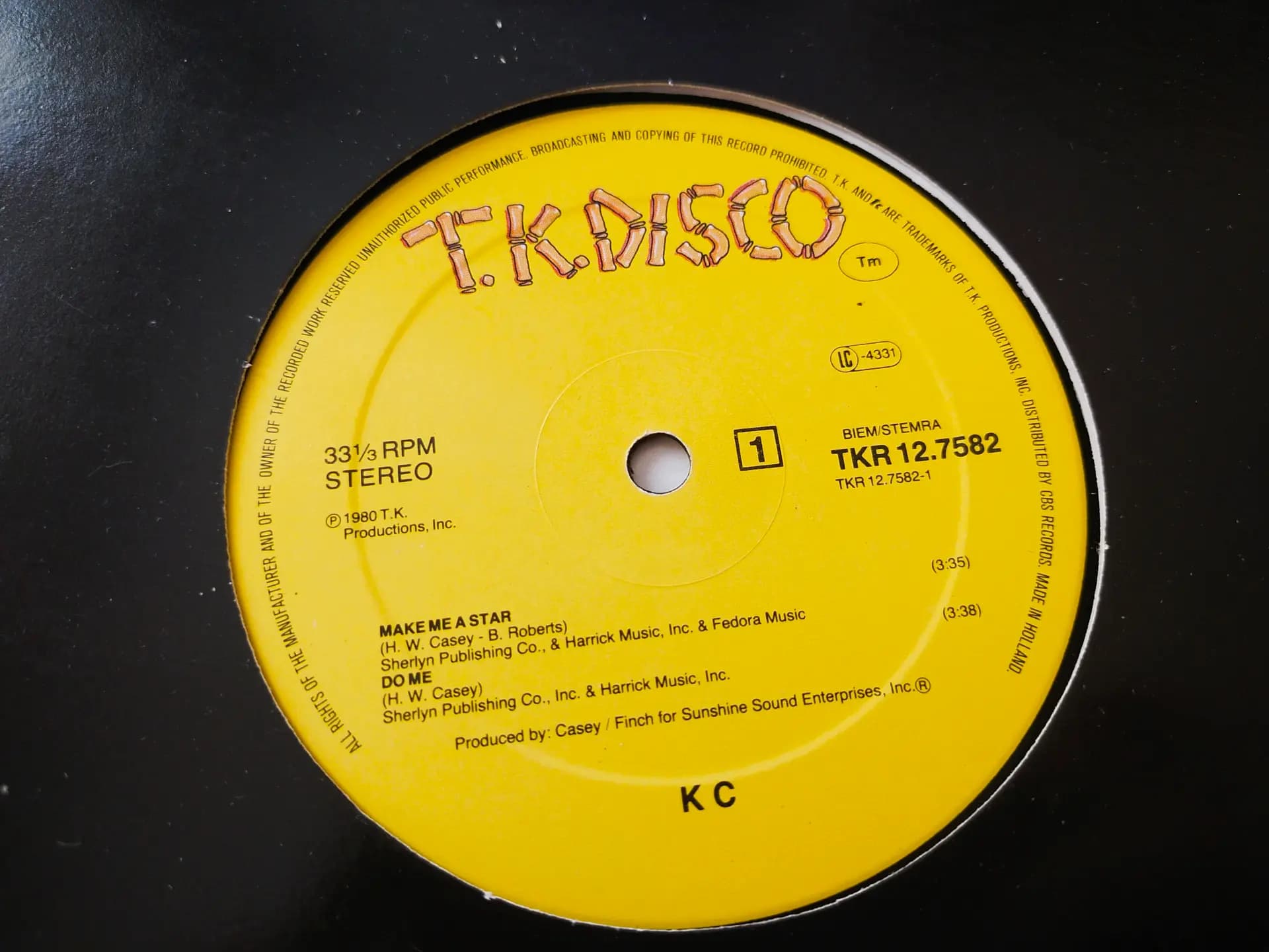 Główne zdjęcie - KC, The Sunshine Band - Make Me A Star / Black Water Gold