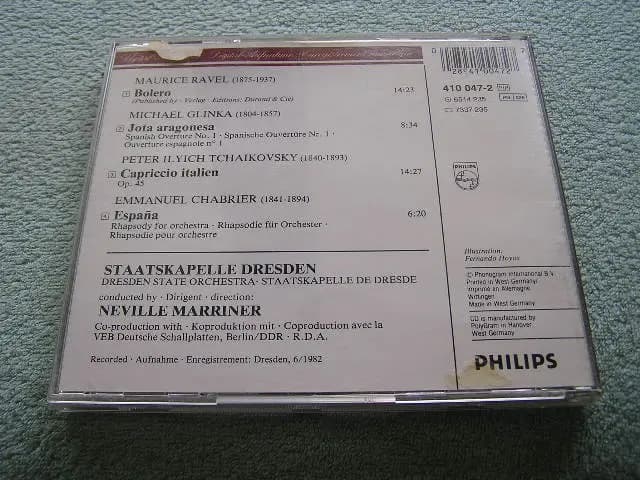 Główne zdjęcie - Neville Marriner, Staatskapelle Dresden - Ravel - Bolero / Chabrier - España / Glinka - Jota Aragonesa / Tchaikovsky - Capriccio Italien