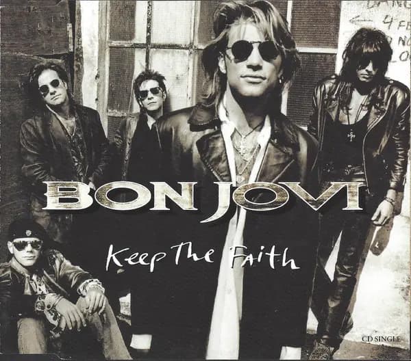 Okładka płyty Bon Jovi - Keep The Faith
