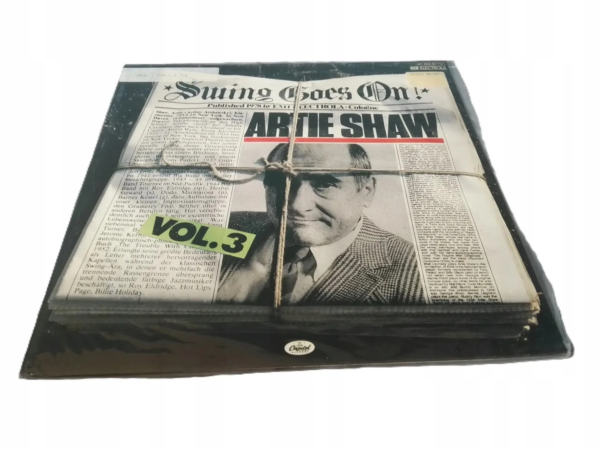 Okładka płyty Artie Shaw - Swing Goes On! Vol. 3