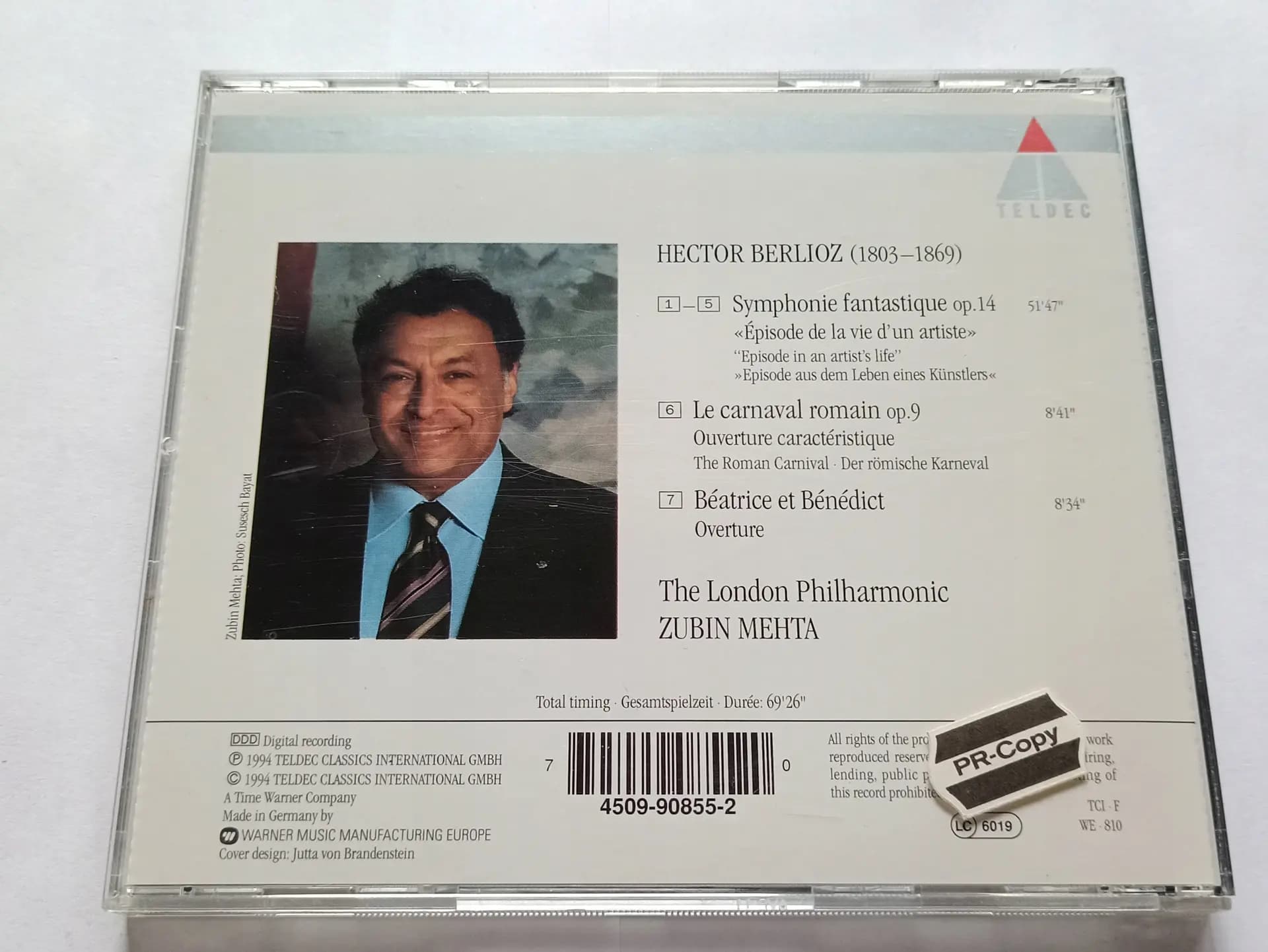 Główne zdjęcie - Hector Berlioz / The London Philharmonic, Zubin Mehta - Symphonie Fantastique / Le Carnaval Romain / Béatrice Et Bénédict