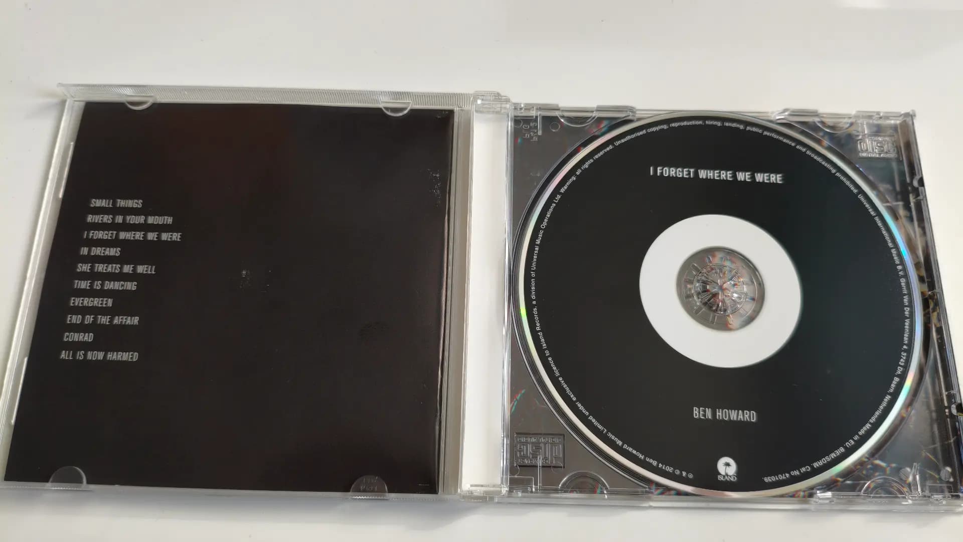 Główne zdjęcie - Ben Howard - I Forget Where We Were