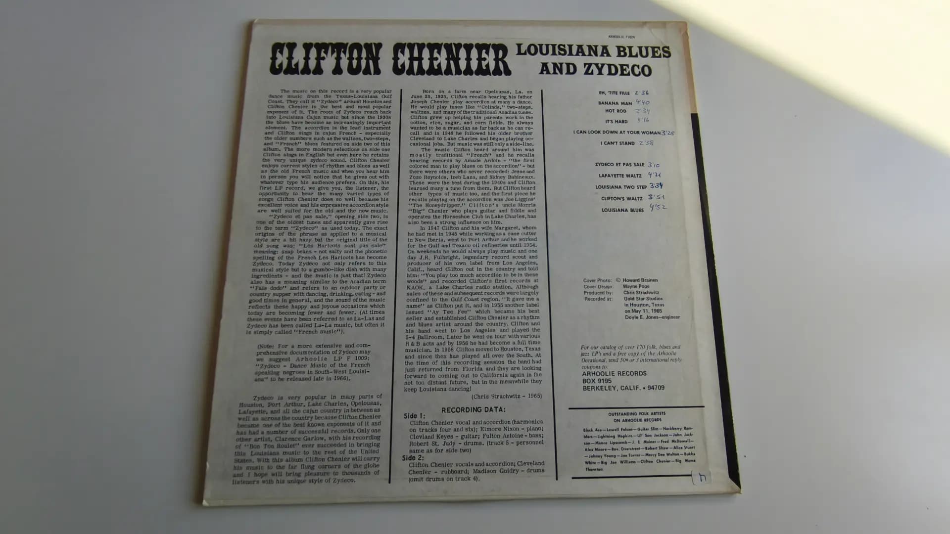 Główne zdjęcie - Clifton Chenier - Louisiana Blues And Zydeco