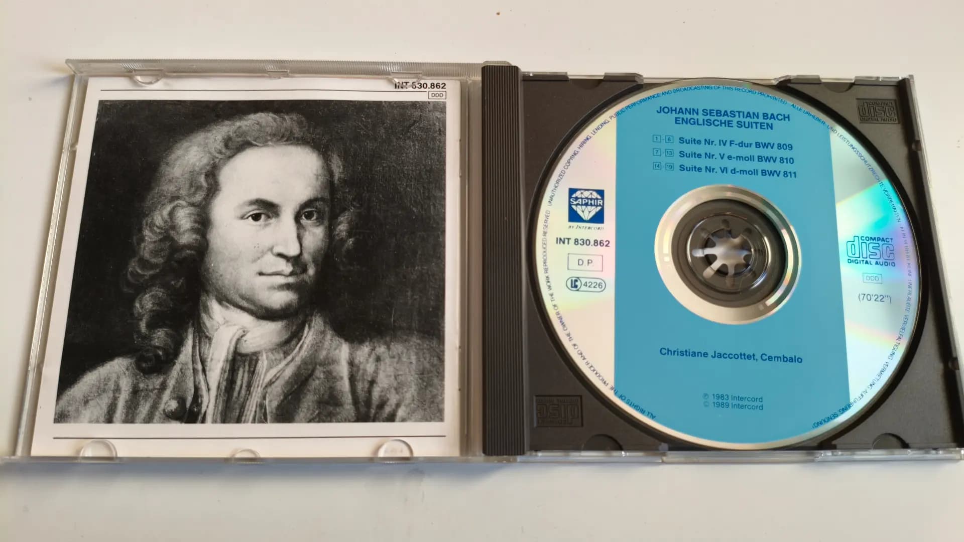 Główne zdjęcie - Bach, Jaccottet - Englische Suiten 4 BWV 809 Nr. 5 BWV 810 Nr. 6 BWV 811)