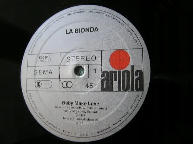 Główne zdjęcie - La Bionda- Baby Make Love- There's No Other Way - La Bionda- Baby Make Love- There's No Other Way