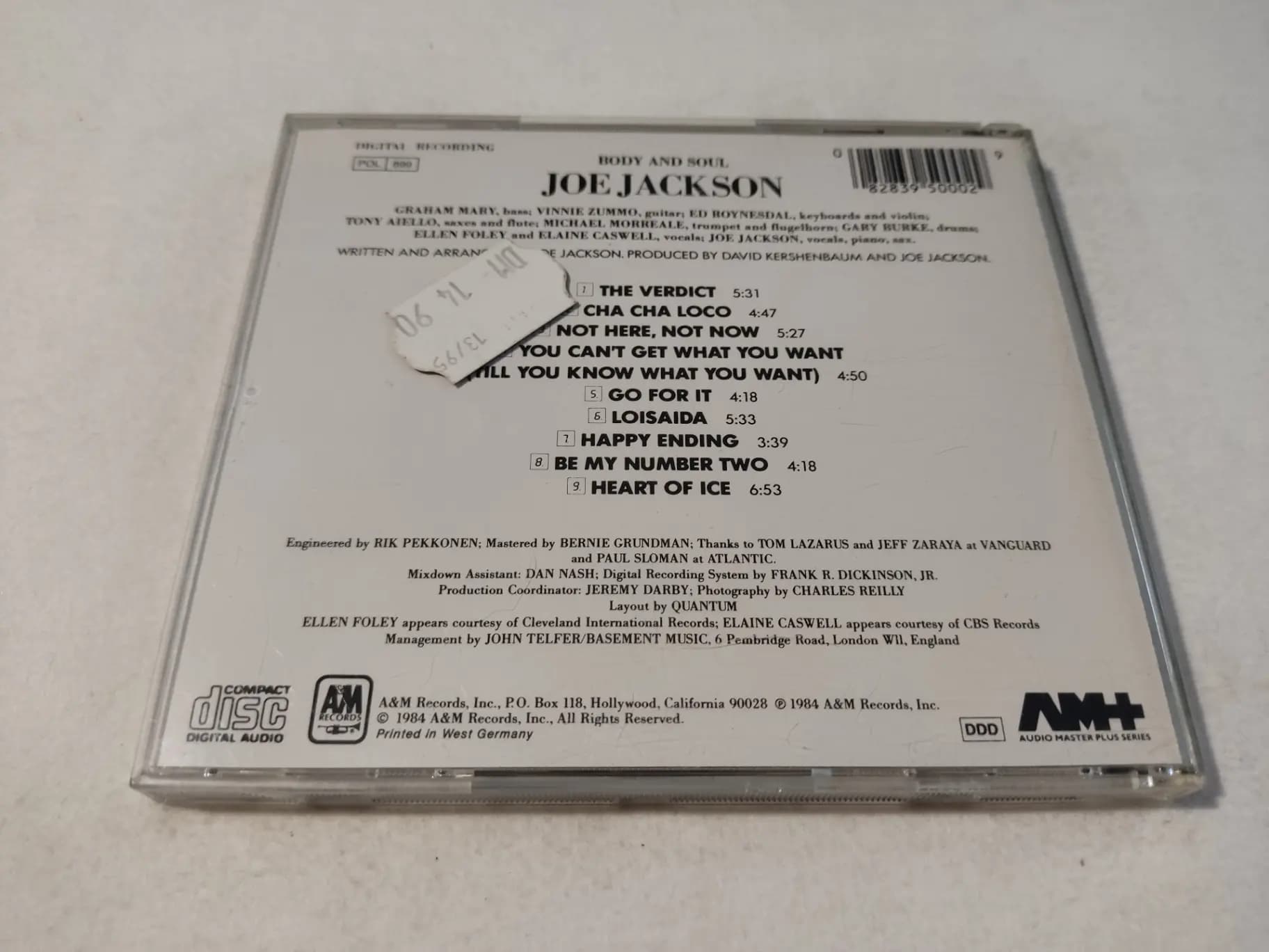 Główne zdjęcie - Joe Jackson - Body And Soul