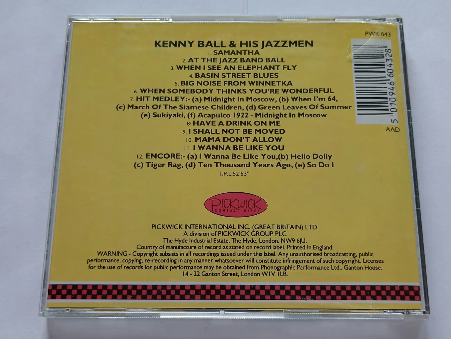 Główne zdjęcie - Kenny Ball & His Jazzmen - Have A Drink On Me