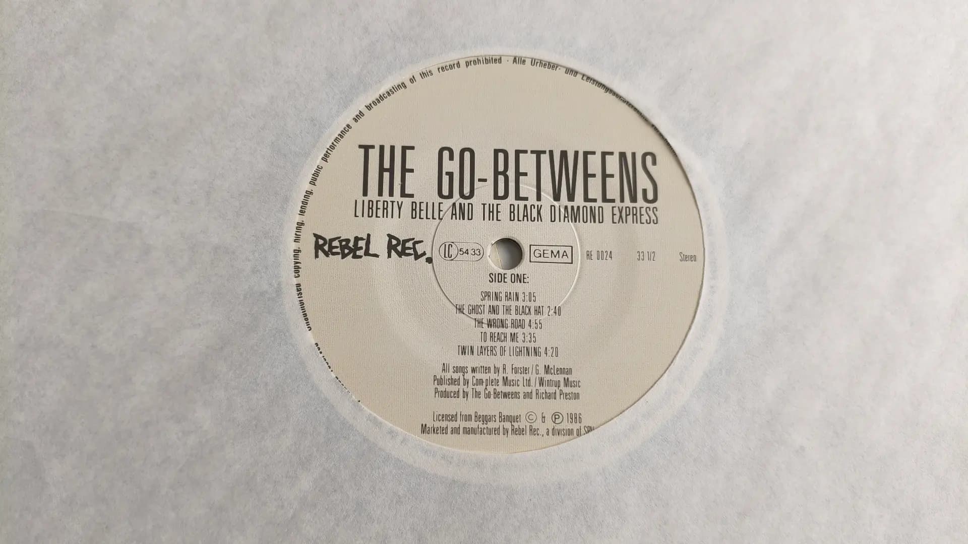 Główne zdjęcie - The Go-Betweens - Liberty Belle And The Black Diamond Express
