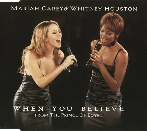 Okładka płyty Mariah Carey, Whitney Houston - When You Believe