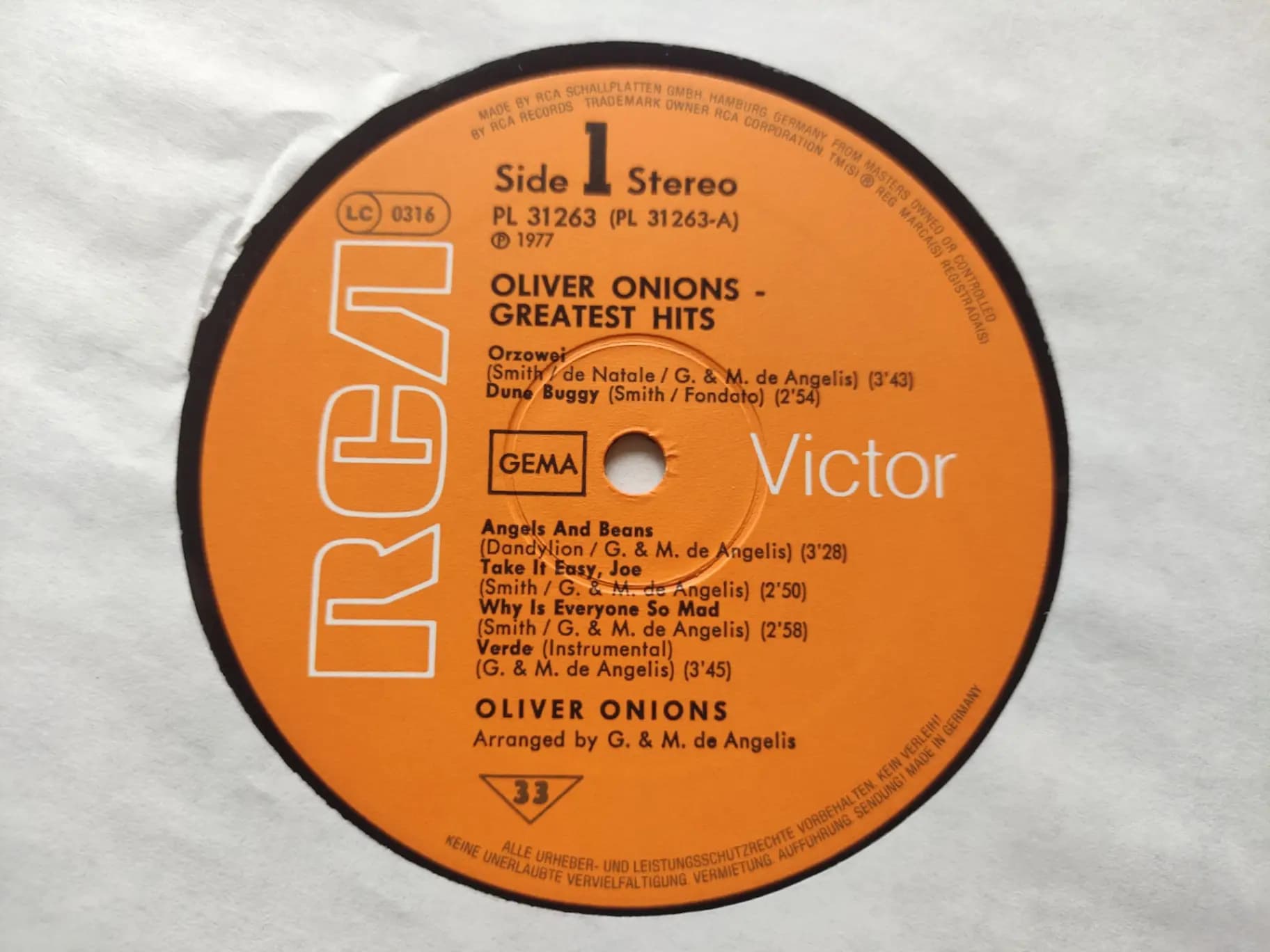 Główne zdjęcie - Oliver Onions - Greatest Hits