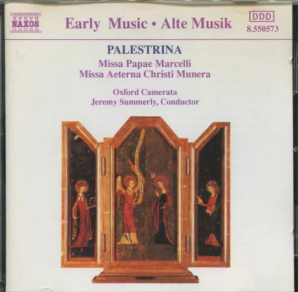 Okładka płyty Palestrina, Summerly - Missa Papae Marcelli