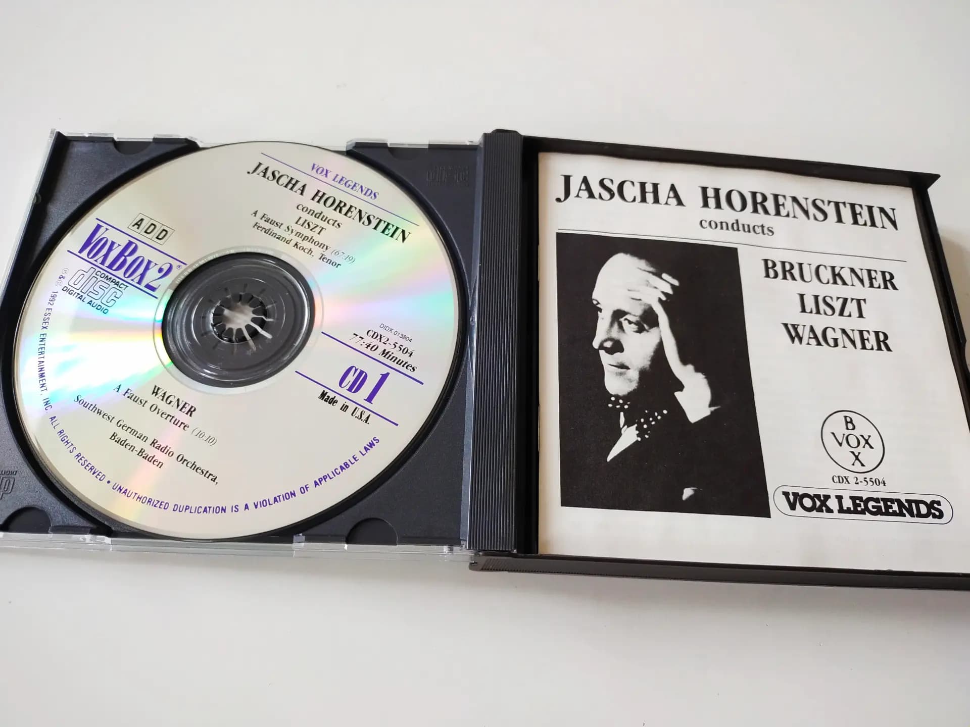 Główne zdjęcie - Horenstein, Liszt, Wagner - Symphony No. 8  "Faust Symphony