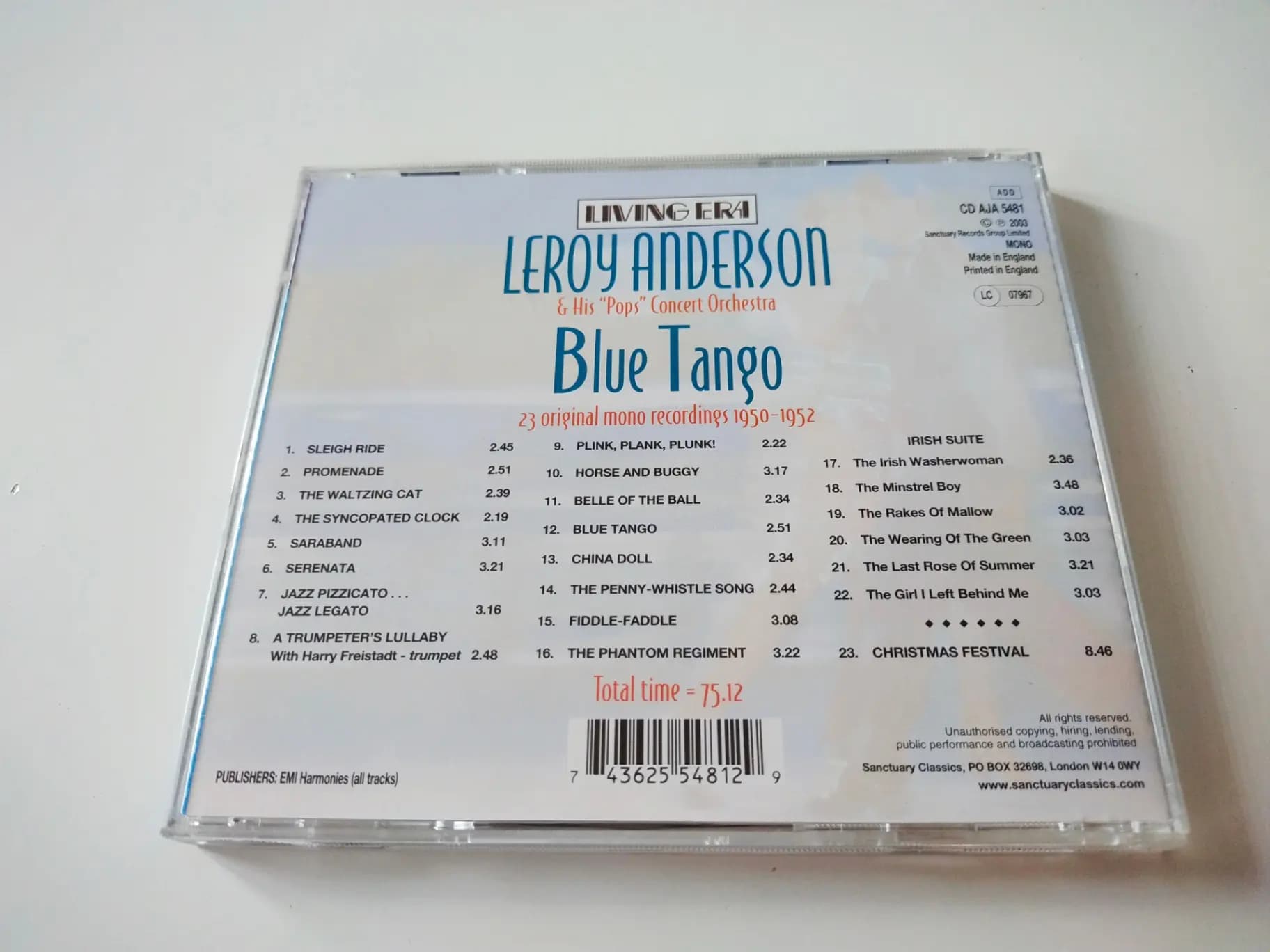 Główne zdjęcie - Leroy Anderson And His "Pops" - Blue Tango and other favourites