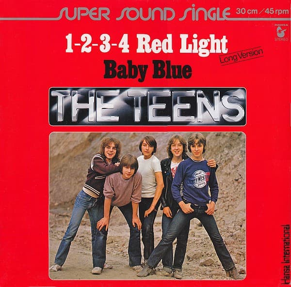 Okładka płyty The Teens - 1-2-3-4 Red Light / Baby Blue