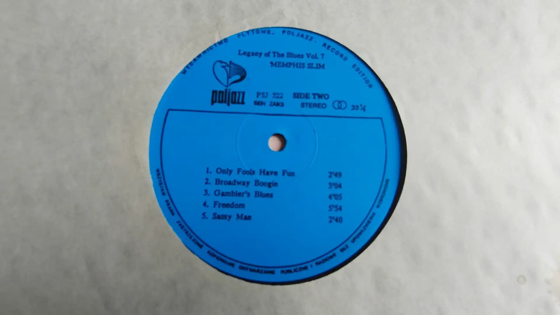 Główne zdjęcie - Memphis Slim - The Legacy Of The Blues Vol. 7