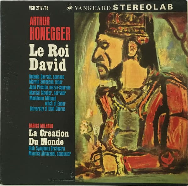 Okładka płyty Honegger, Milhaud - Le Roi David / La Création Du Monde