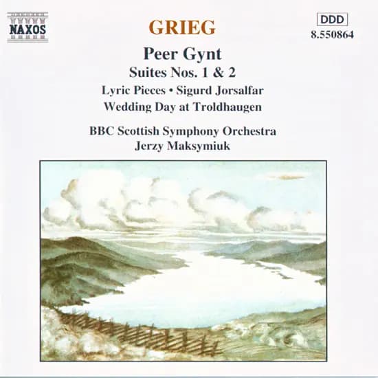 Okładka płyty Grieg, Maksymiuk - Peer Gynt Suites Nos. 1 & 2  Lyric Pieces