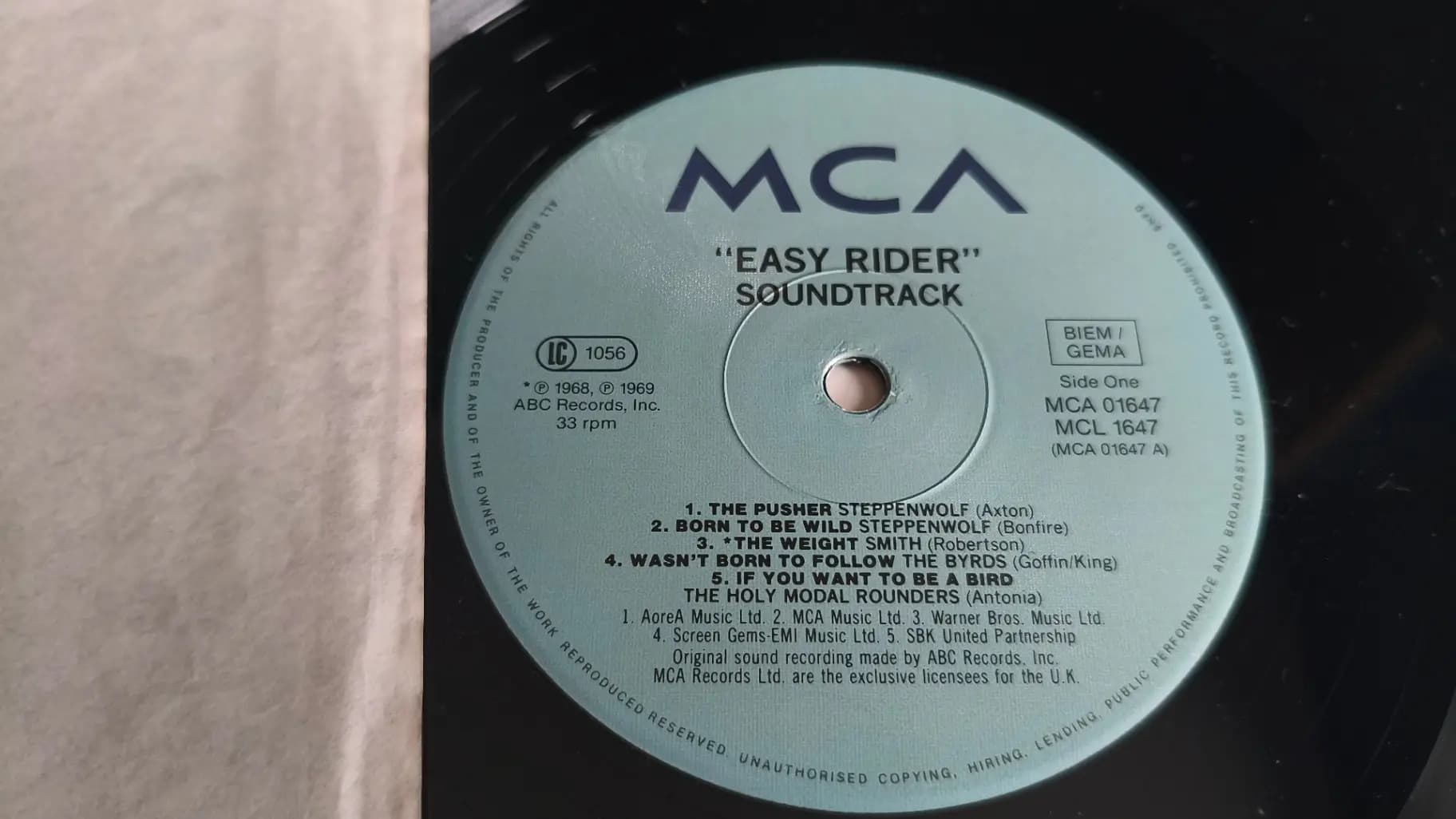 Główne zdjęcie - Various - Easy Rider - Songs As Performed In The Motion Picture