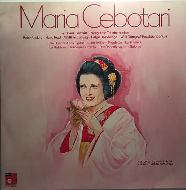 Okładka płyty Maria Cebotari - Maria Cebotari