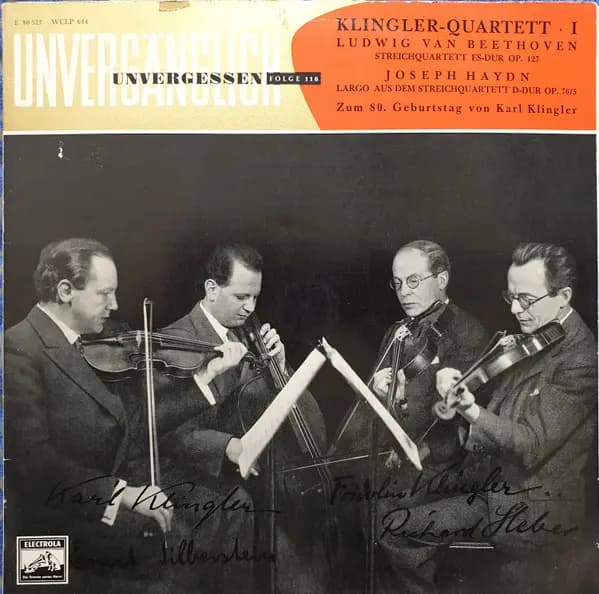 Okładka płyty Ludwig van Beethoven - Klingler-Quartett - I