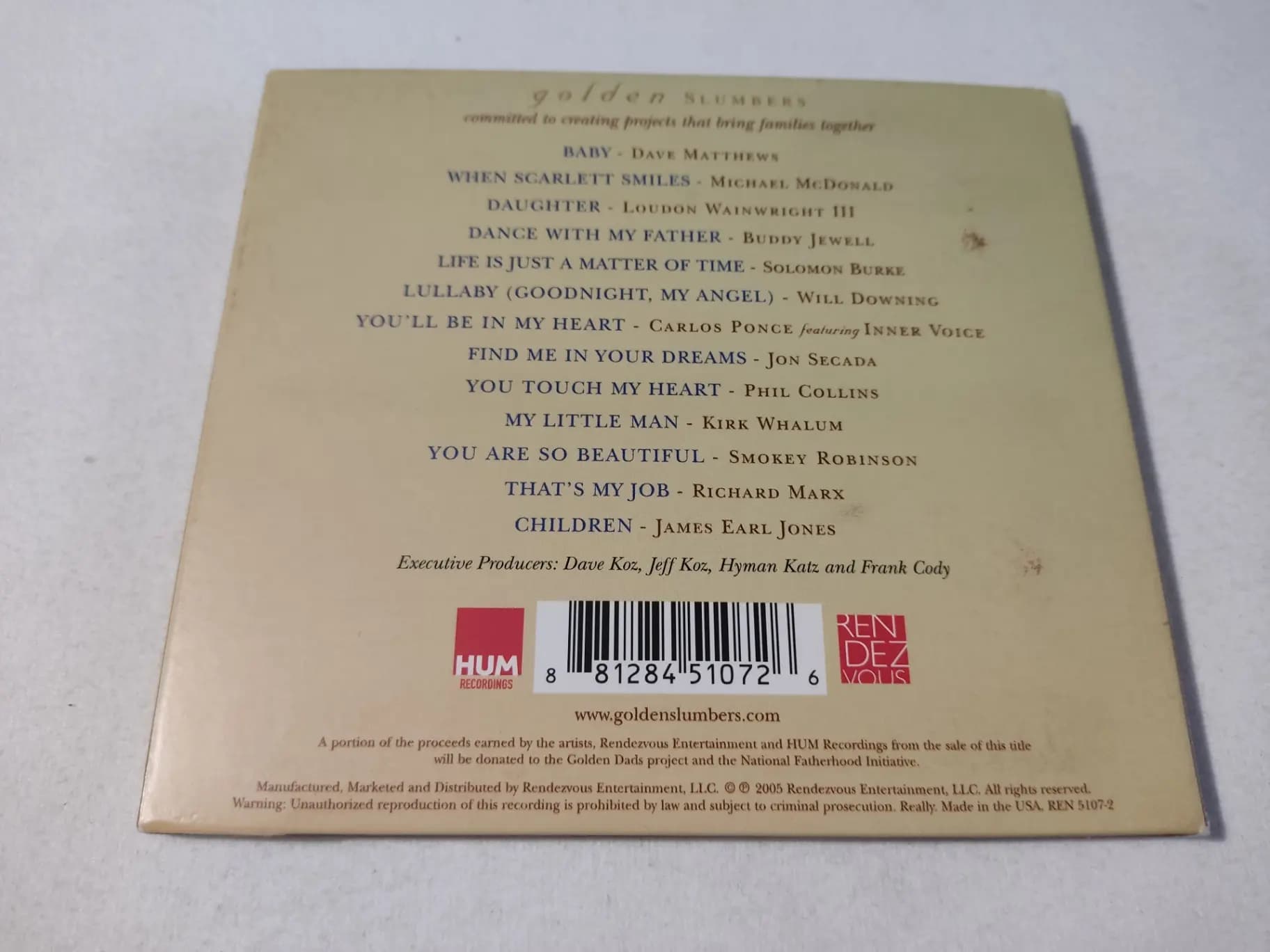 Główne zdjęcie - Various - Golden Slumbers - A Fathers Love
