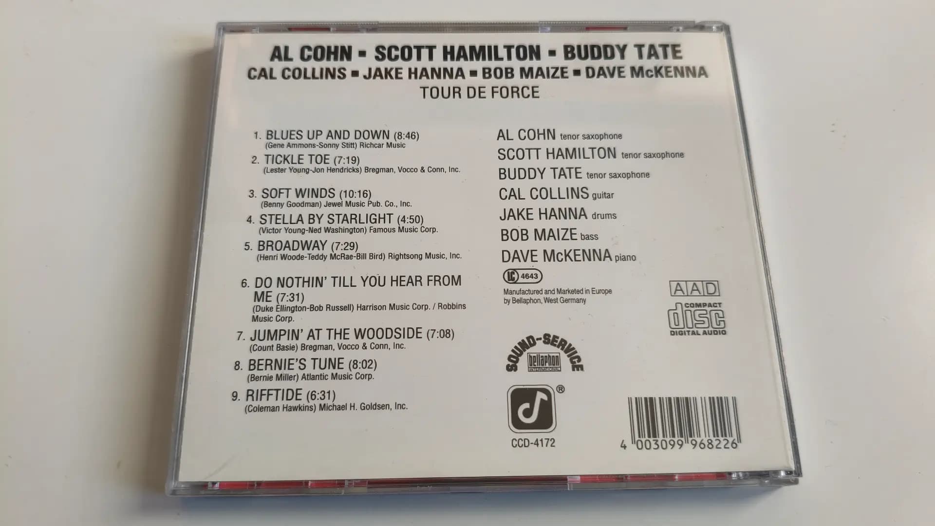 Główne zdjęcie - Cohn, Hamilton, Tate, Collins, Hanna, Maize, McKenna - Tour De Force