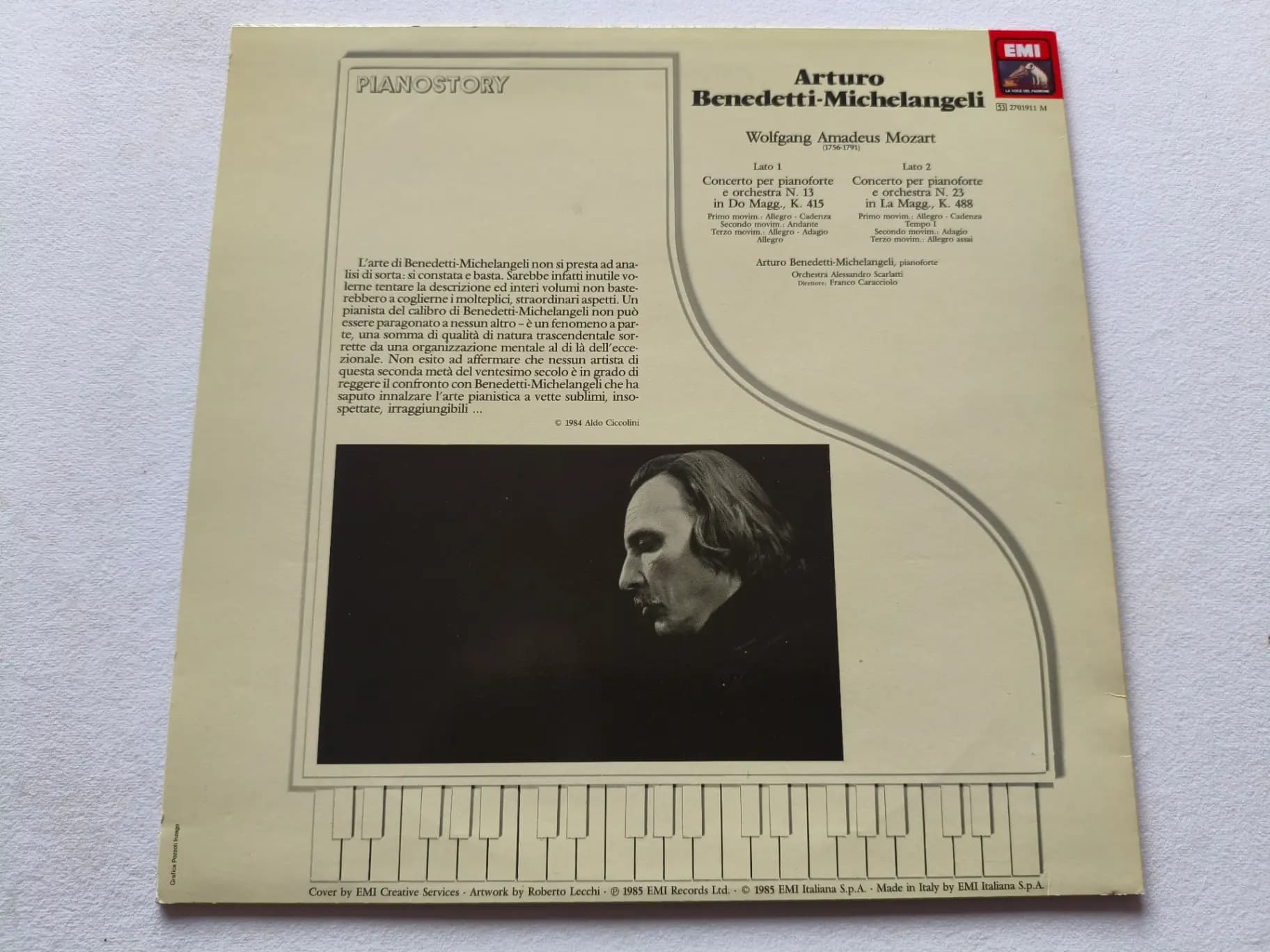 Główne zdjęcie - Michelangeli, Mozart - Orchestra N.13 K 415e N. 23 K 488